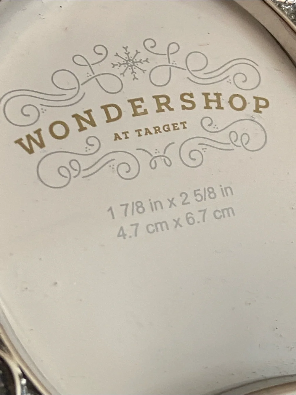 5/$10❤️❤️❤️NWOts Wondershop Silver Tone Oval Ornament Frame
